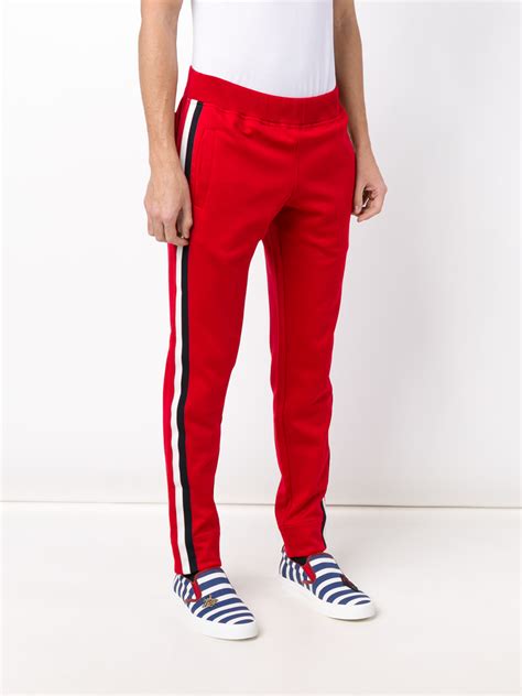 red gucci pantsuit|Gucci pants for men.